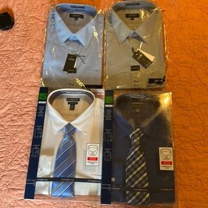 Croft and Barrow dress shirts with tie bundle